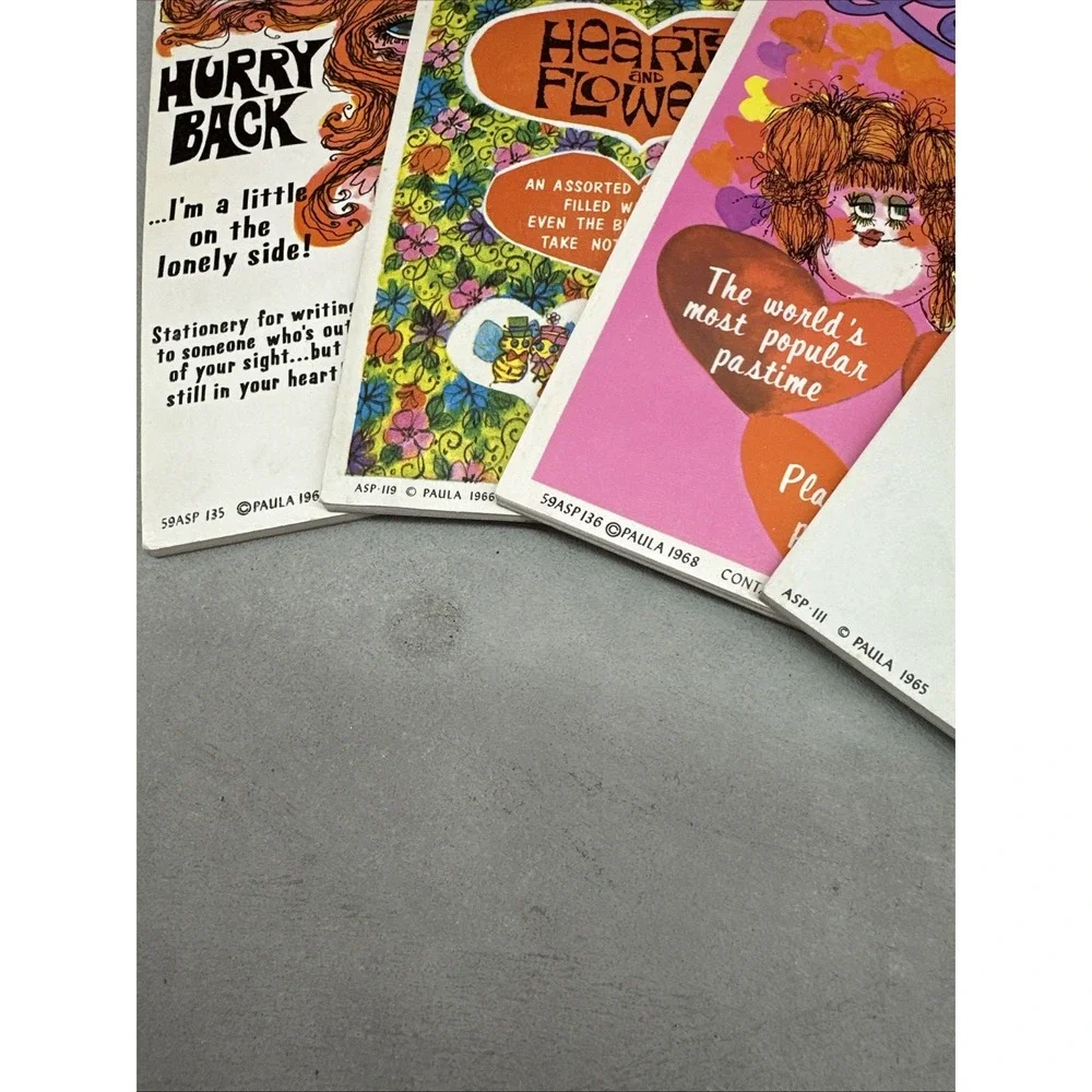NEW Vintage 1960s‎ Stationary Pads By Paula Presents - Funny Cute Stationary